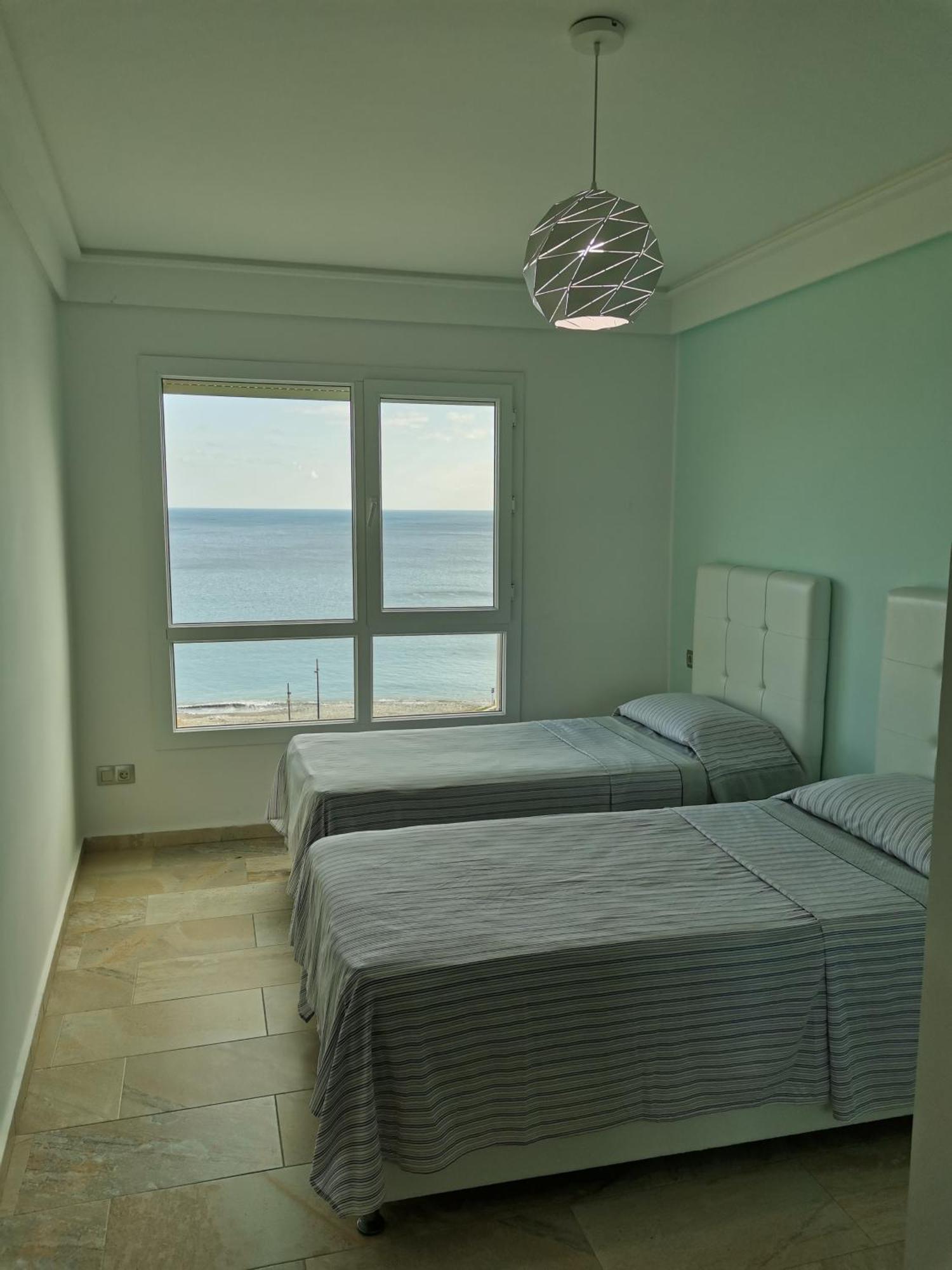 Appartf3 Vue Panoramique Sur Mer Residence Vista Del Mar Fnideq Exterior foto