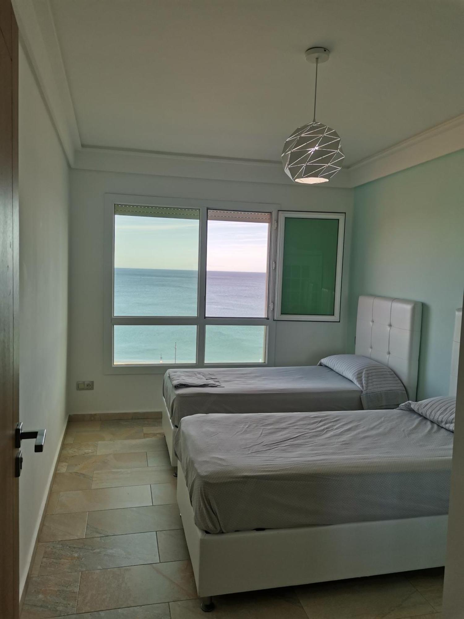 Appartf3 Vue Panoramique Sur Mer Residence Vista Del Mar Fnideq Exterior foto